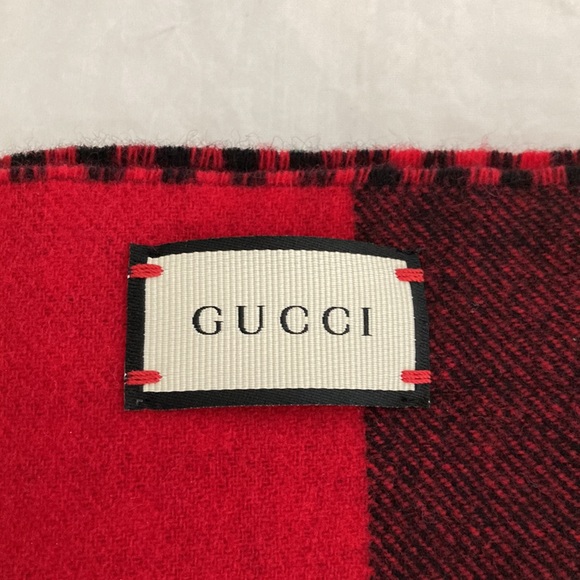 Gucci Reversible Cashmere and Wool Scarf - Picture 10 of 10